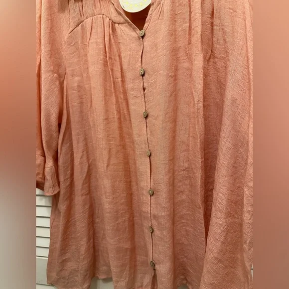 NWT Umgee Peach Top Size 1XL - Picture 3 of 6